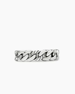 Belmont® Curb Link Band Ring Sterling Silver, 5mm