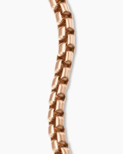 Box Chain Bracelet 18K Rose Gold, 2.7mm