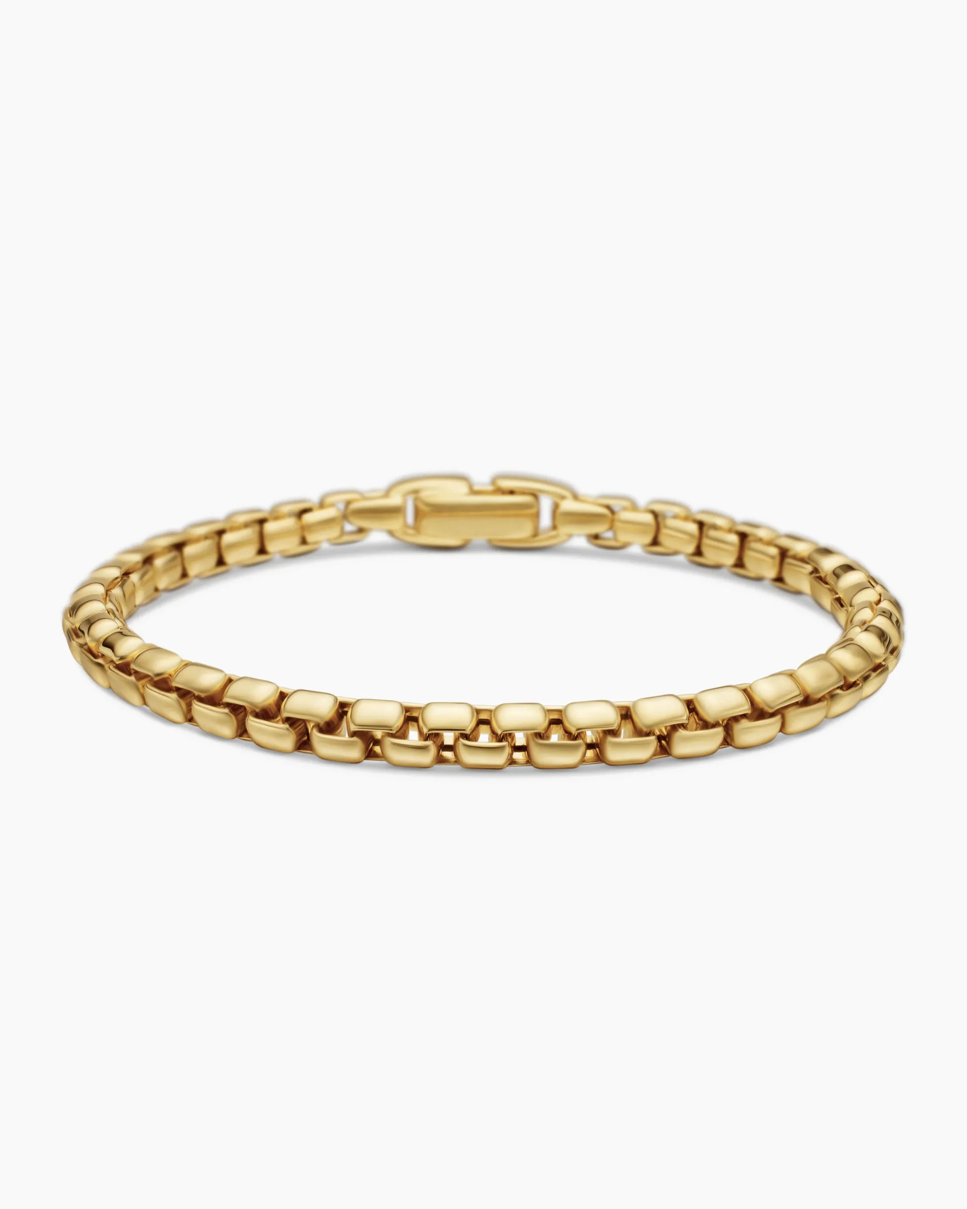 Box Chain Bracelet 18K Yellow Gold, 5mm