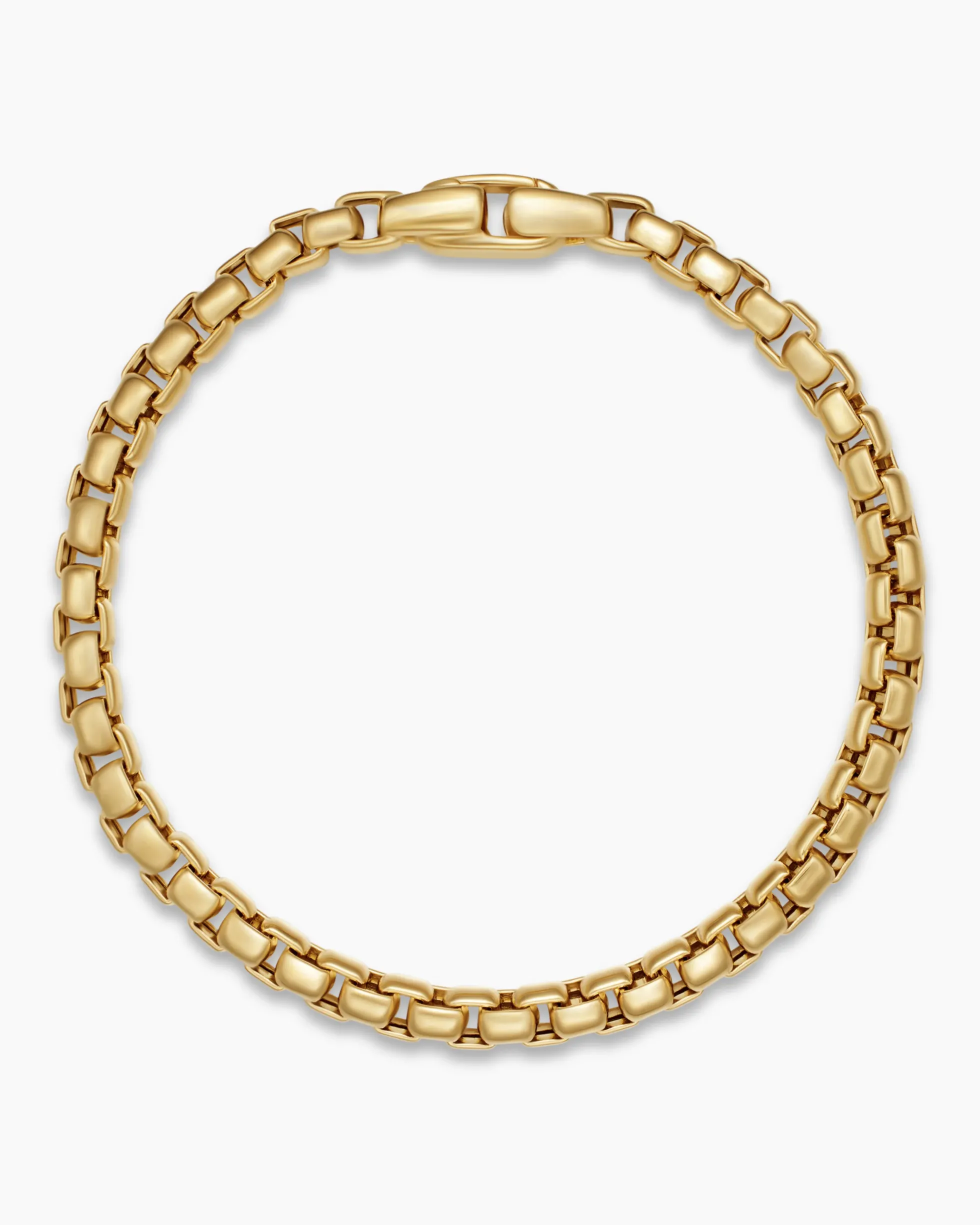 Box Chain Bracelet 18K Yellow Gold, 5mm