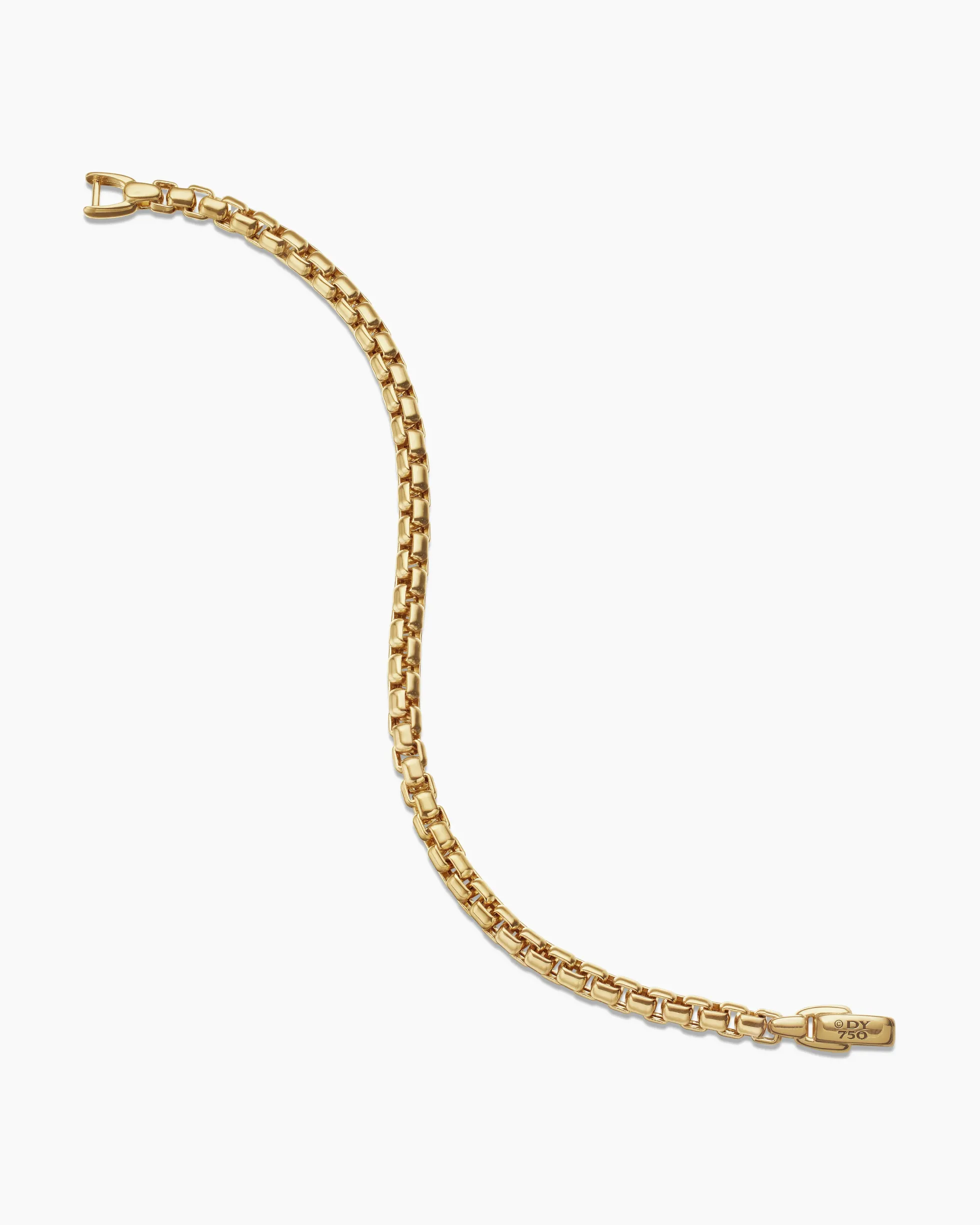 Box Chain Bracelet 18K Yellow Gold, 5mm