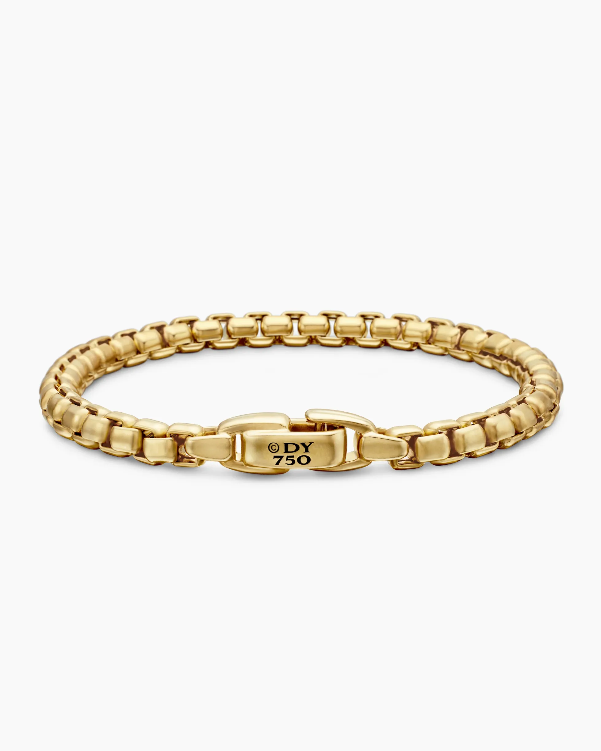 Box Chain Bracelet 18K Yellow Gold, 5mm