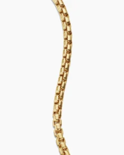 Box Chain Bracelet 18K Yellow Gold, 5mm