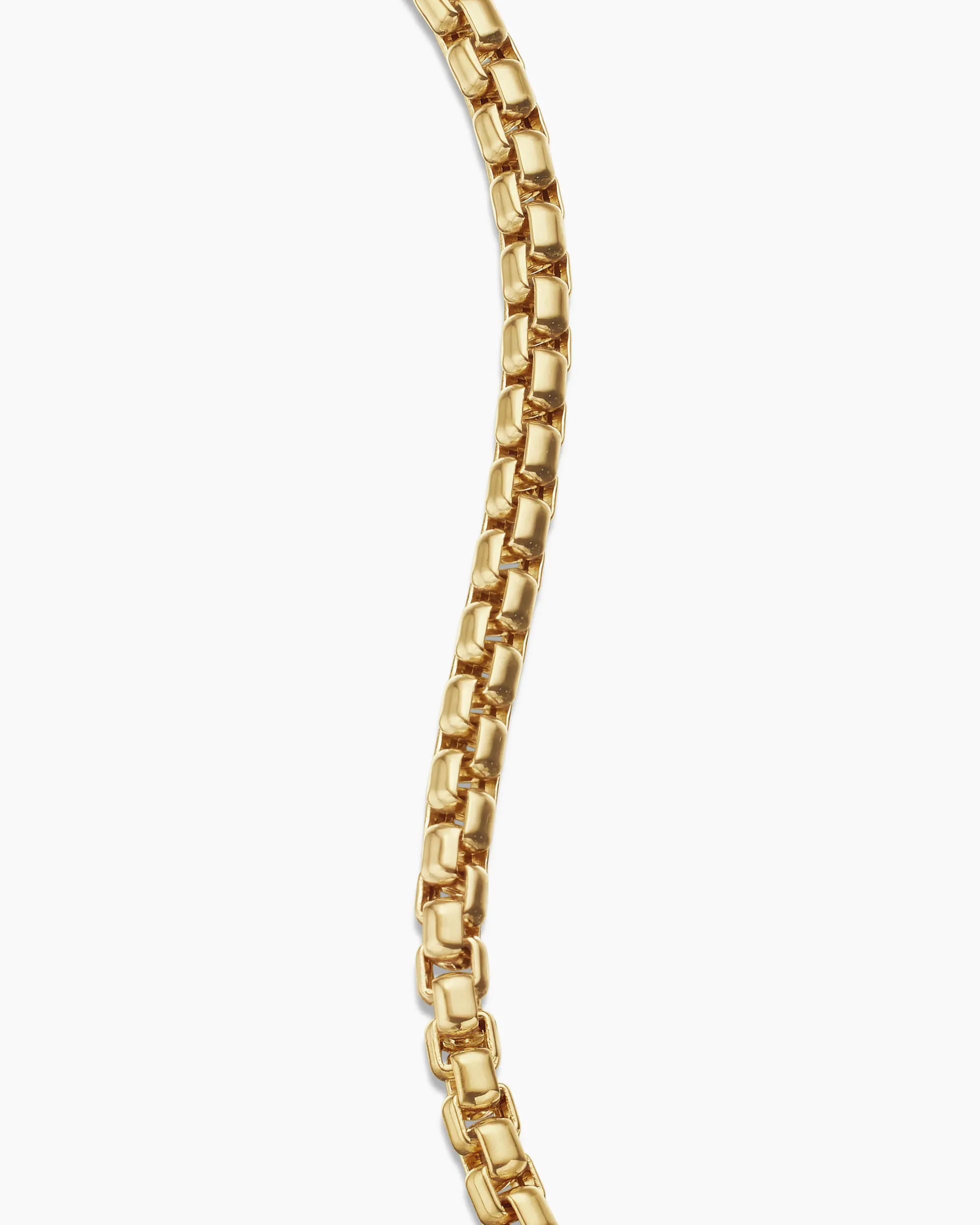 Box Chain Bracelet 18K Yellow Gold, 5mm