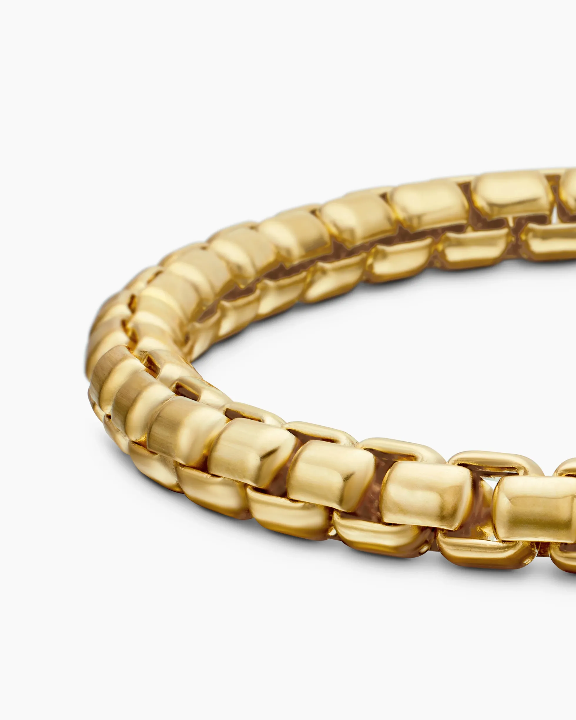 Box Chain Bracelet 18K Yellow Gold, 5mm