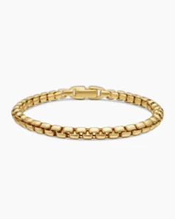 Box Chain Bracelet 18K Yellow Gold, 5mm