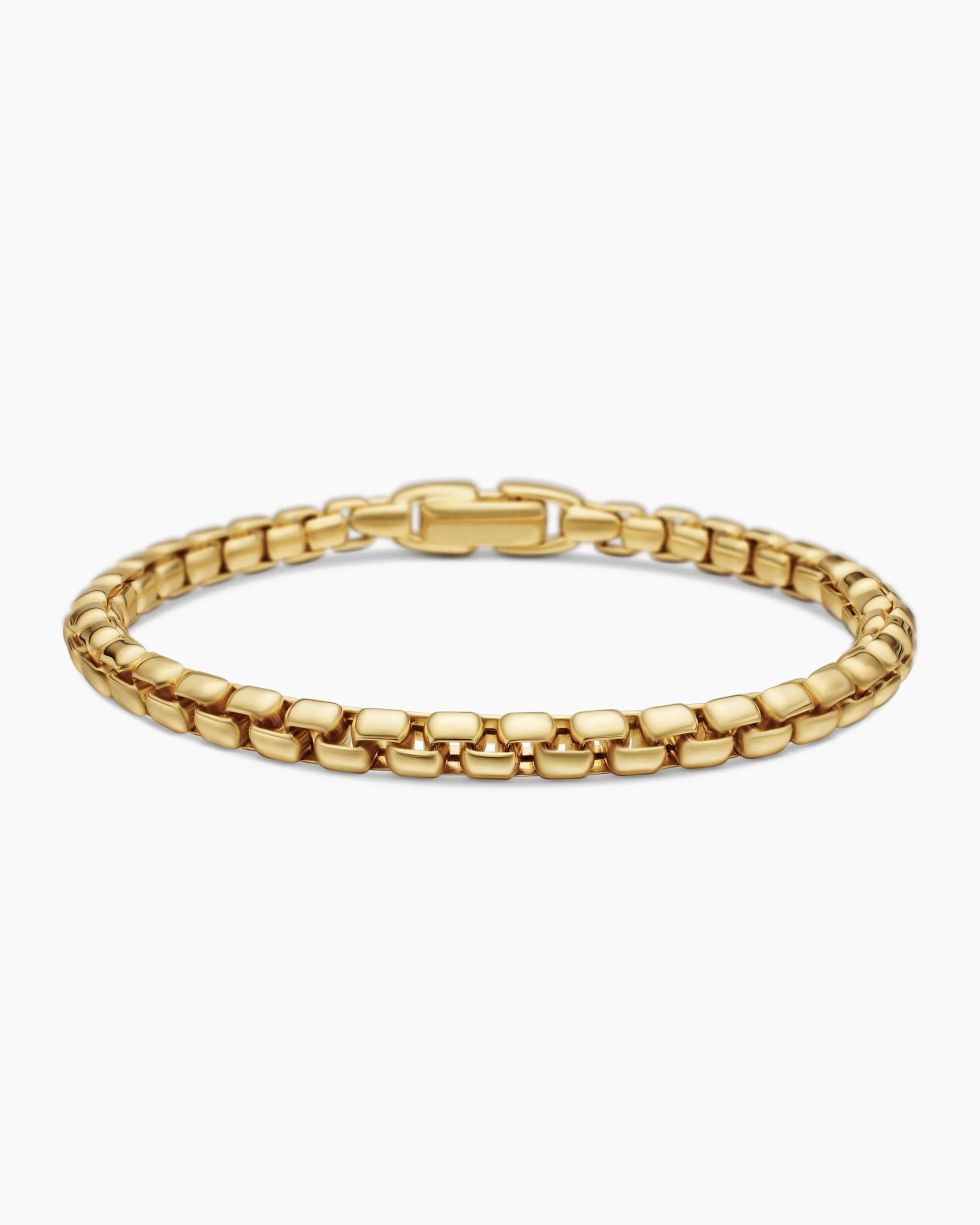 Box Chain Bracelet 18K Yellow Gold, 5mm