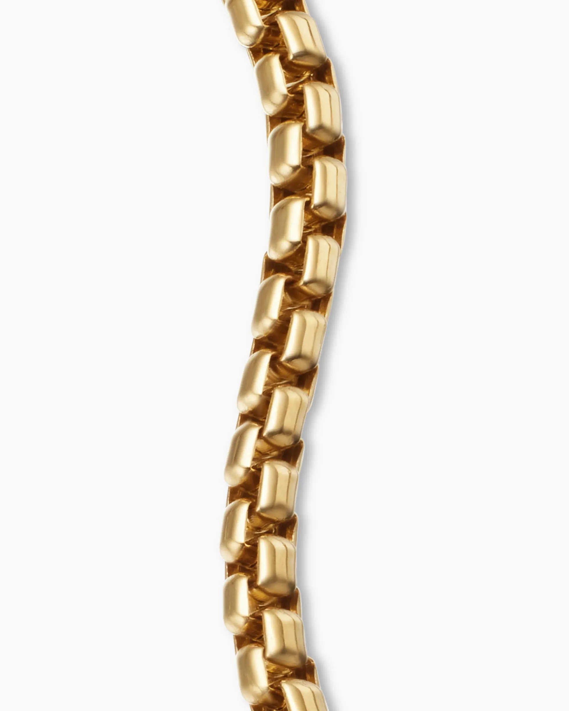 Box Chain Bracelet 18K Yellow Gold, 2.7mm