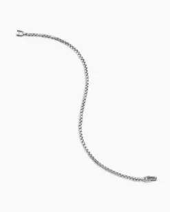 Box Chain Bracelet Platinum, 2.7mm