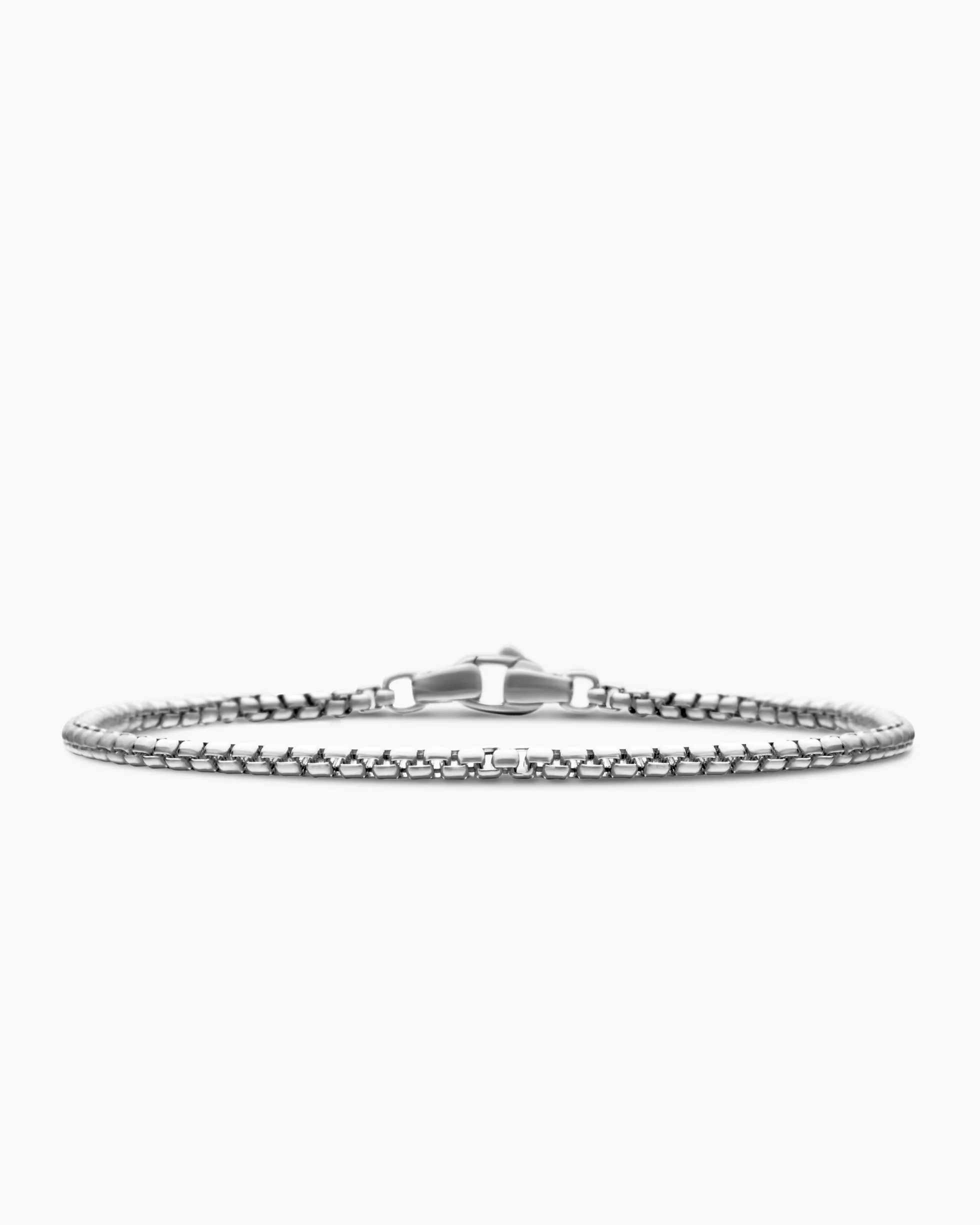 Box Chain Bracelet Platinum, 2.7mm
