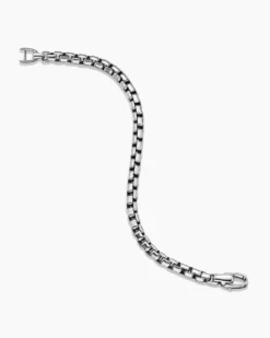 Box Chain Bracelet Sterling Silver, 5mm