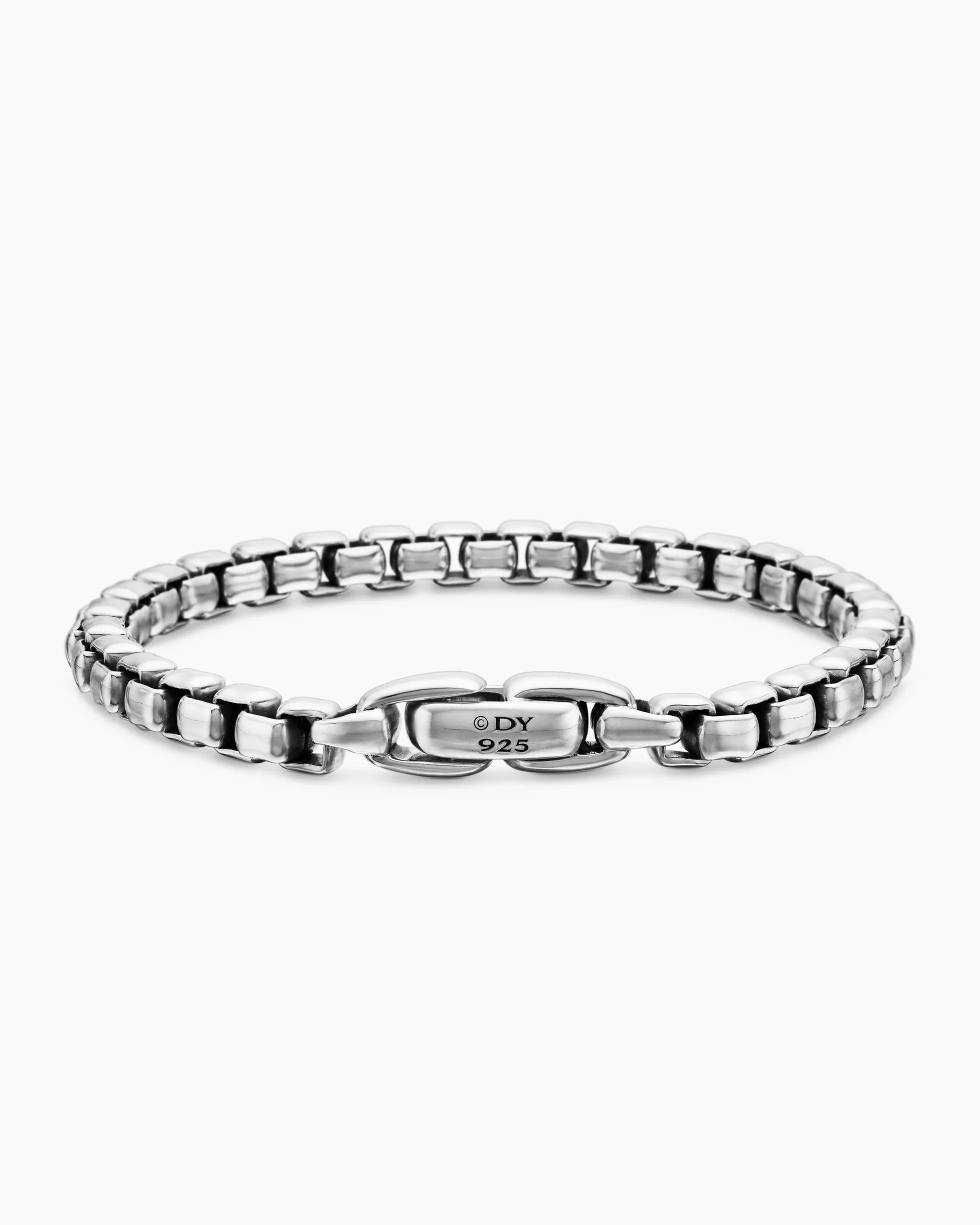 Box Chain Bracelet Sterling Silver, 5mm
