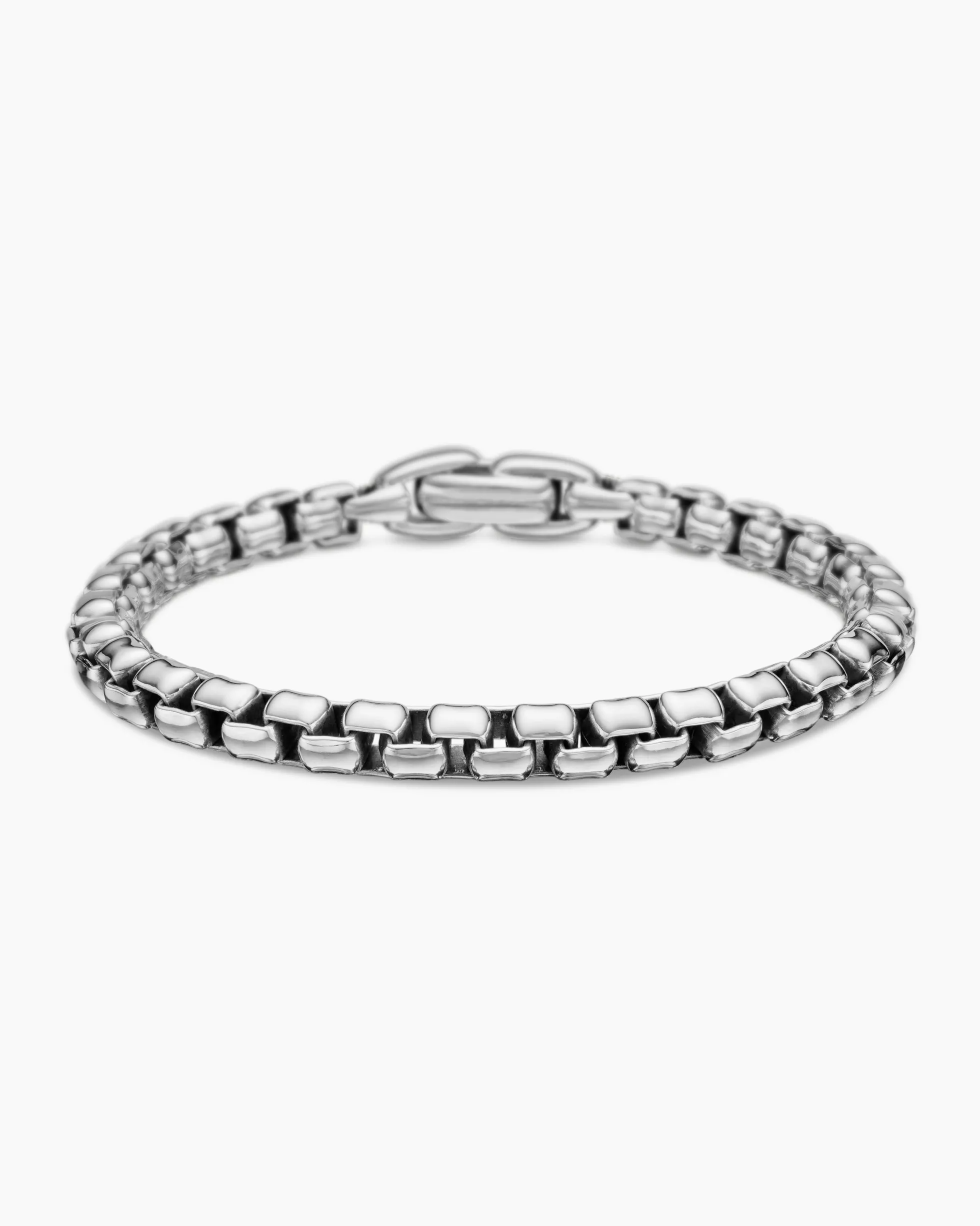 Box Chain Bracelet Sterling Silver, 5mm
