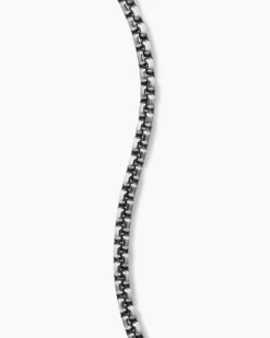Box Chain Bracelet Sterling Silver, 3.6mm