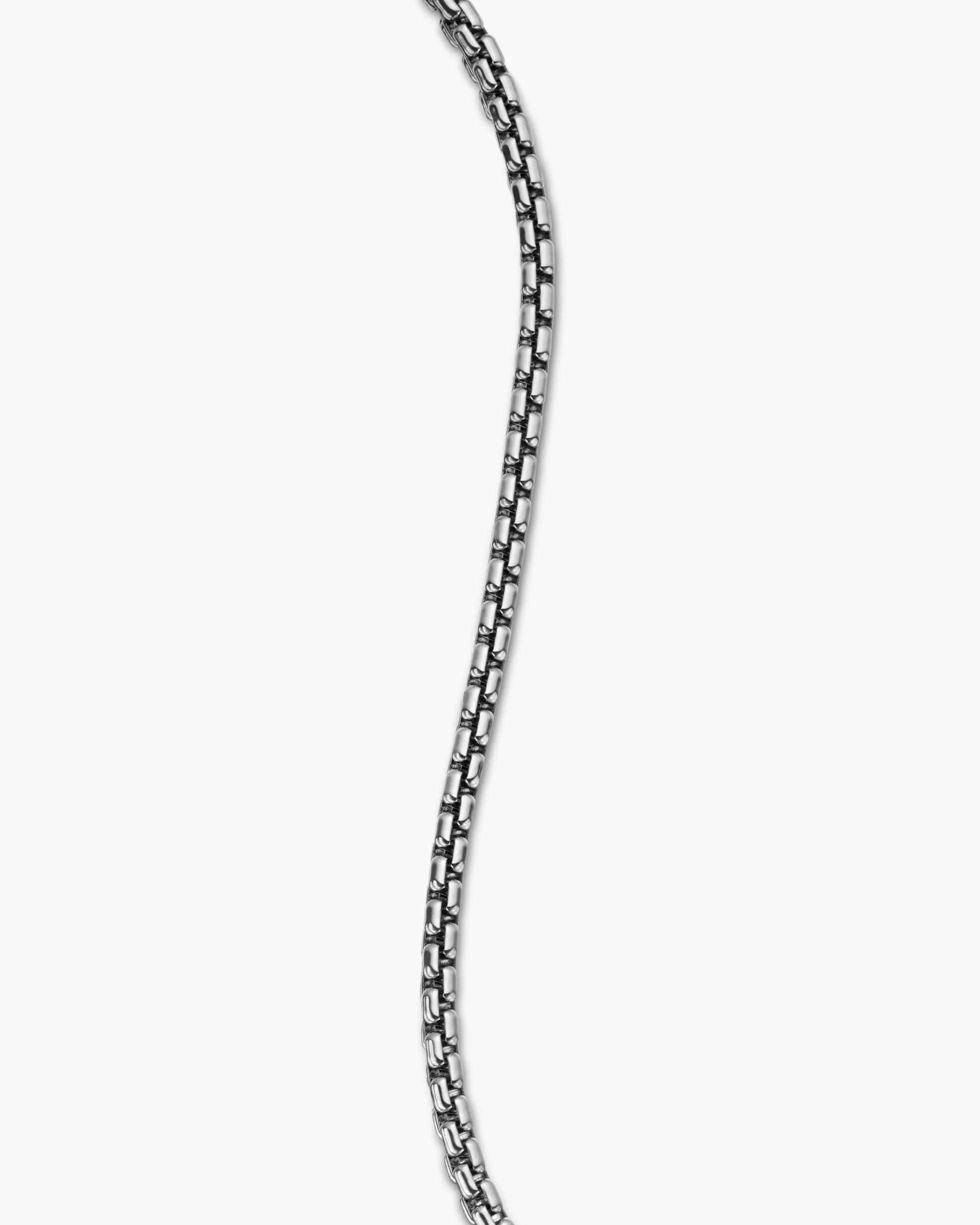 Box Chain Bracelet Sterling Silver, 2.7mm