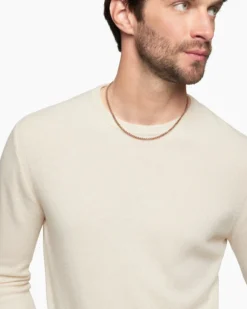 Box Chain Necklace 18K Rose Gold, 3.4mm