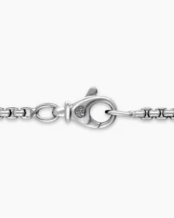 Box Chain Necklace 18K White Gold, 2.7mm