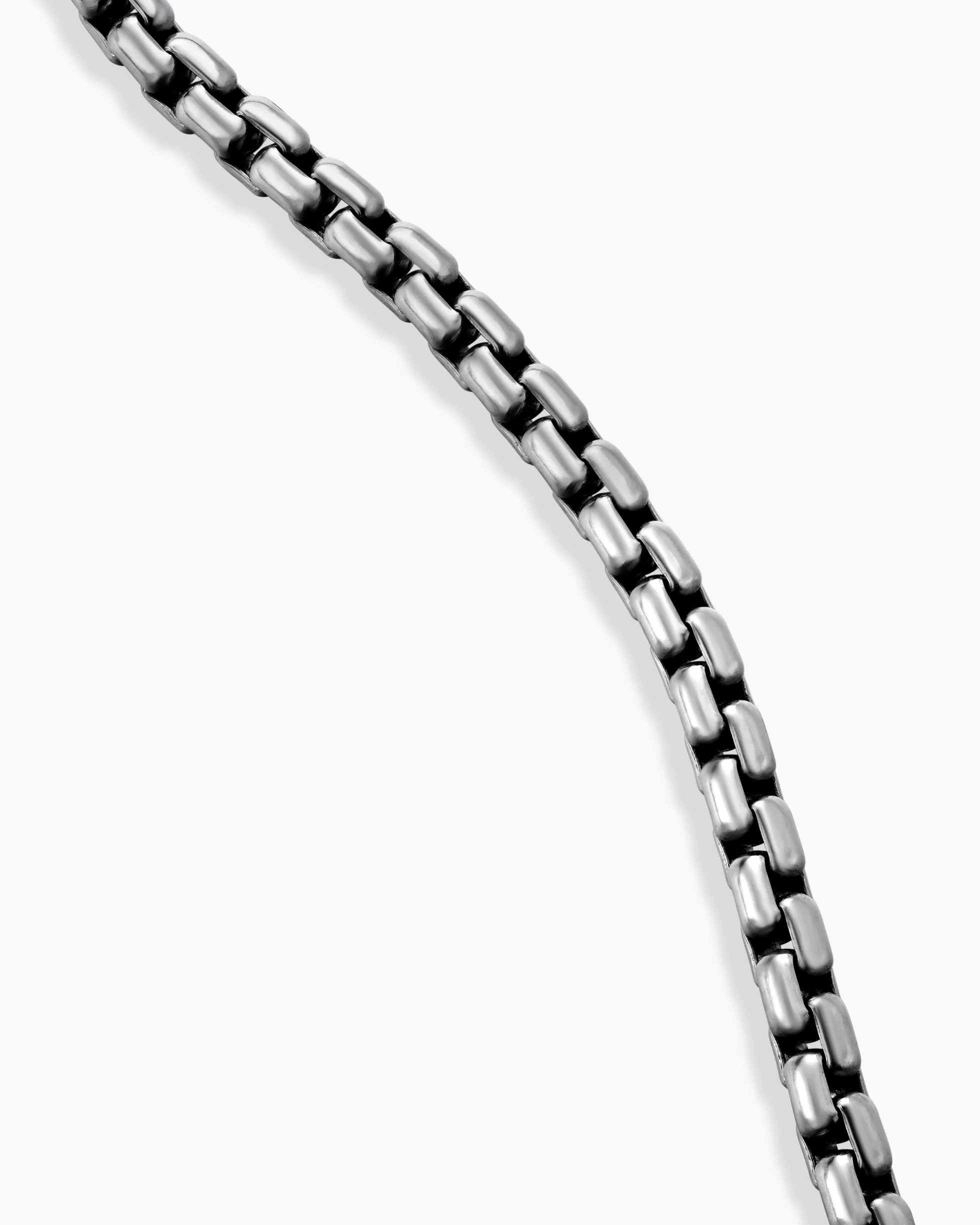 Box Chain Necklace 18K White Gold, 2.7mm