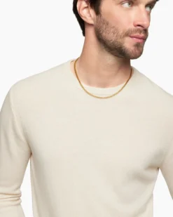 Box Chain Necklace 18K Yellow Gold, 3.4mm
