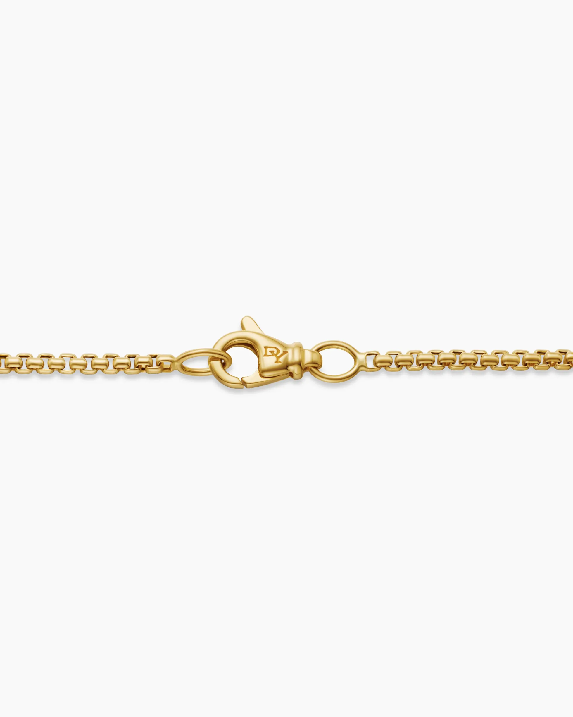 Box Chain Necklace 18K Yellow Gold, 1.7mm