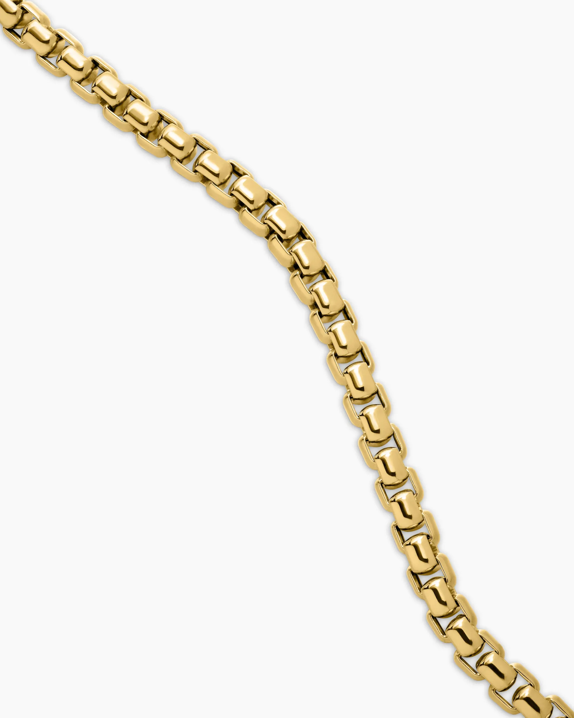 Box Chain Necklace 18K Yellow Gold, 5mm