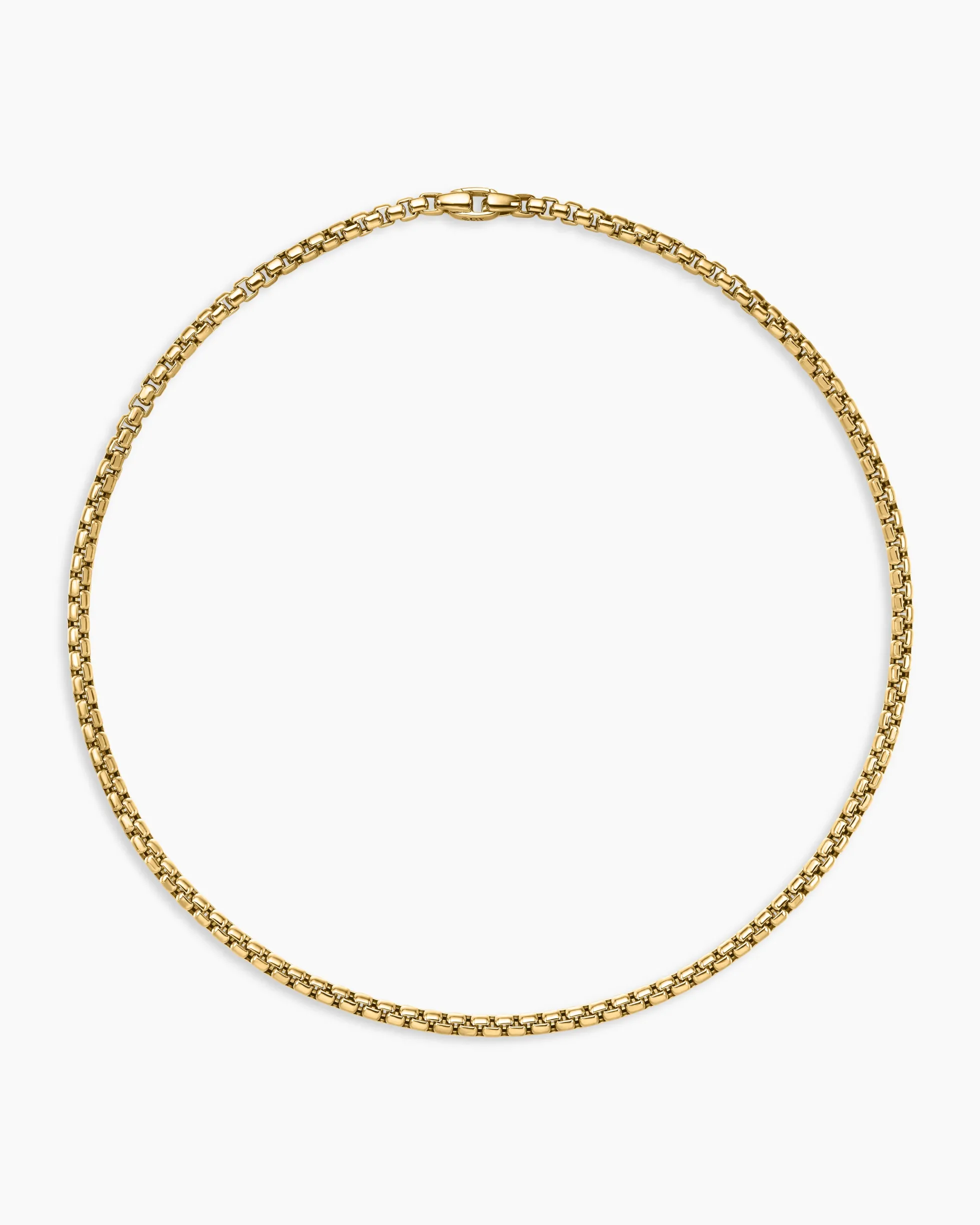 Box Chain Necklace 18K Yellow Gold, 5mm