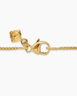 Box Chain Necklace 18K Yellow Gold, 1.25mm