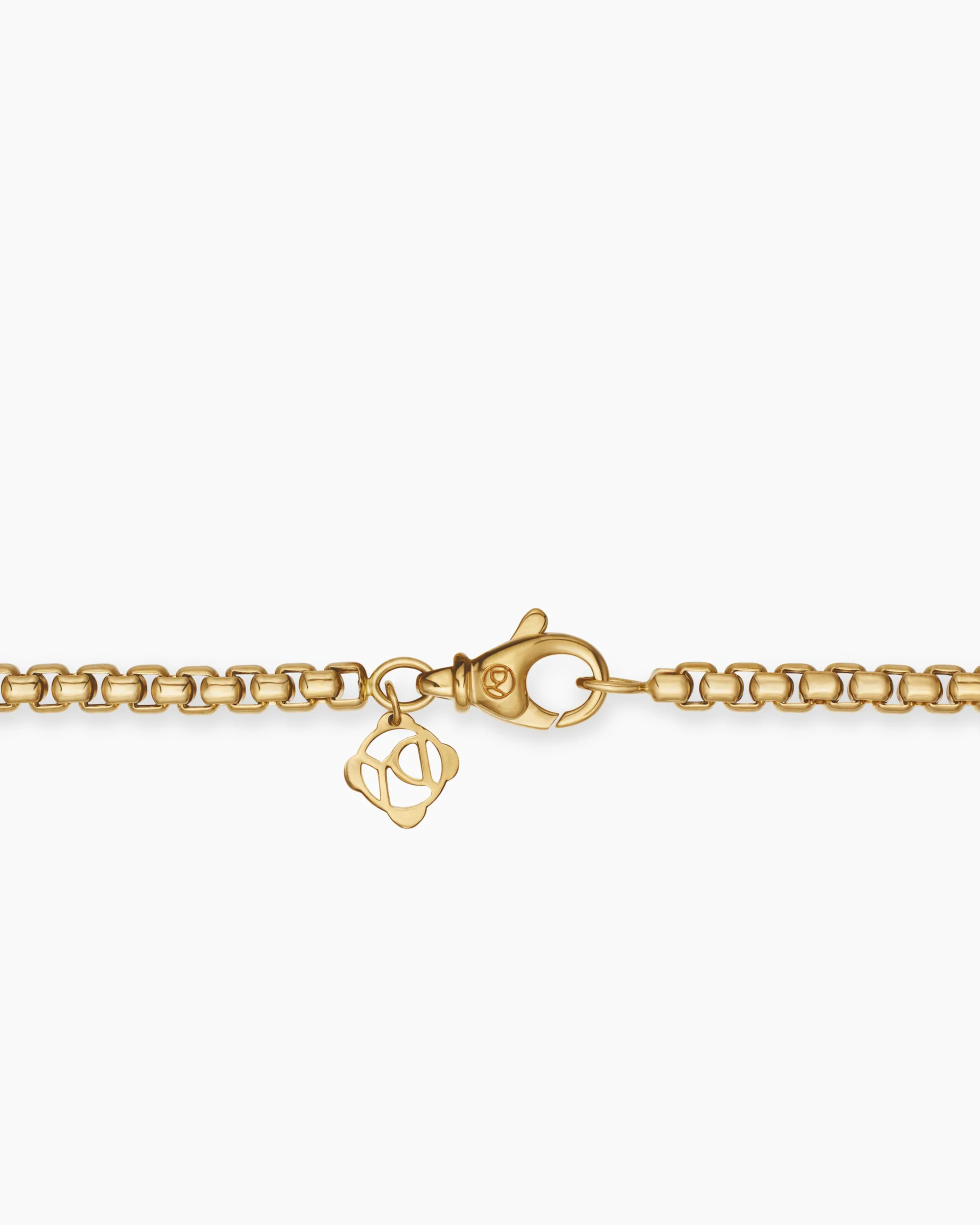Box Chain Necklace 18K Yellow Gold, 3.6mm