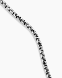 Box Chain Necklace Platinum, 2.7mm