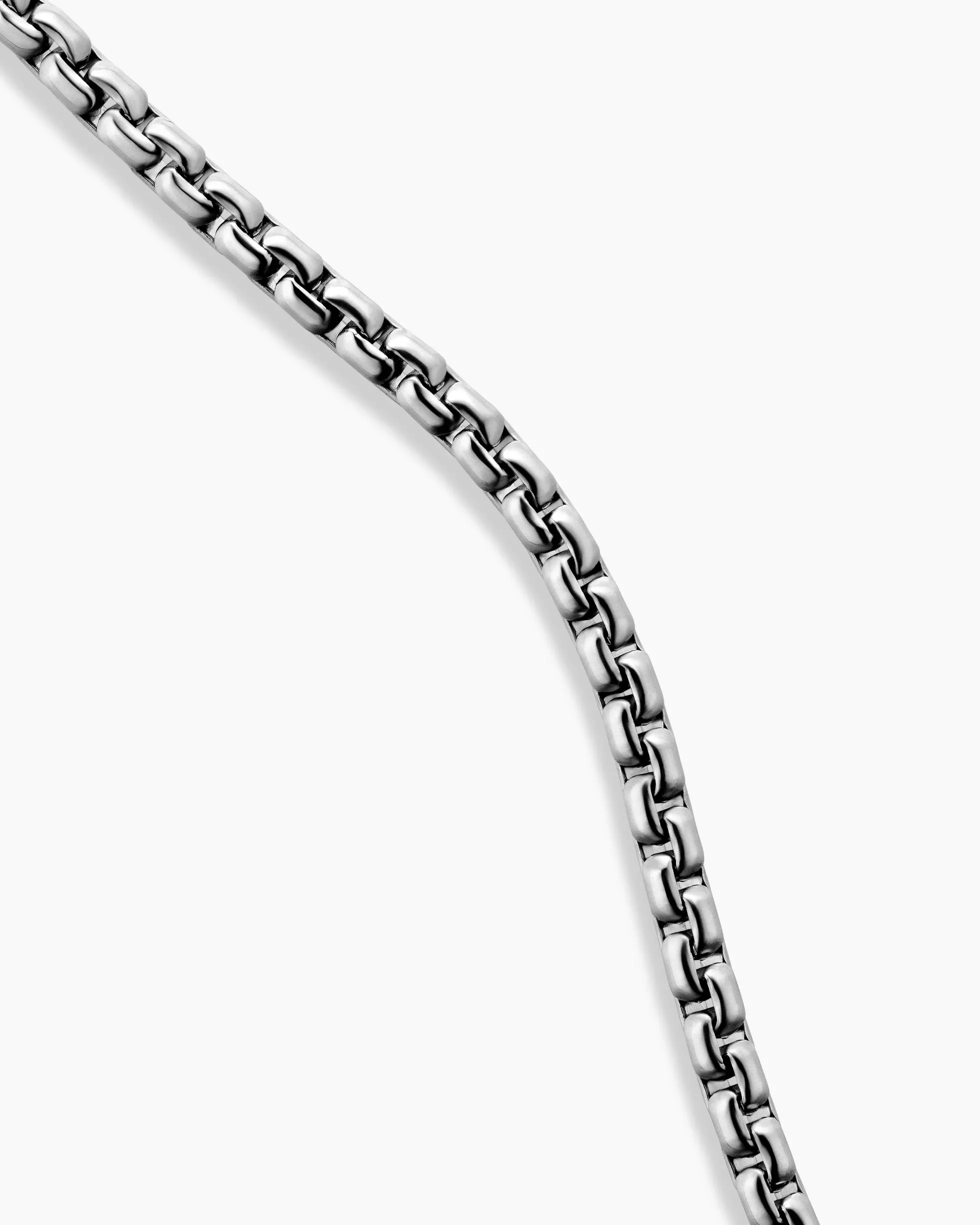 Box Chain Necklace Platinum, 2.7mm