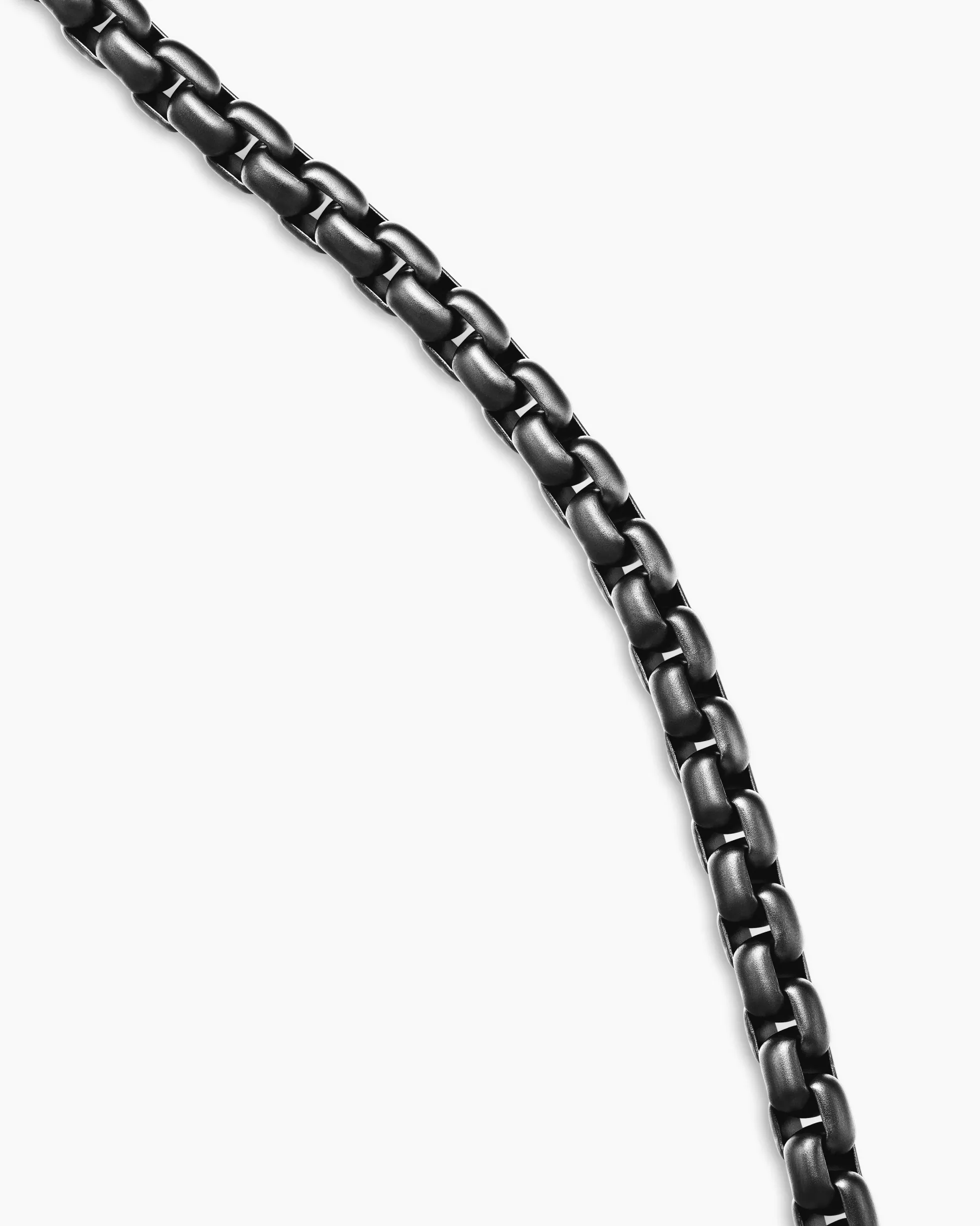 Box Chain Necklace Stainless Steel and Sterling Silver, 5mm