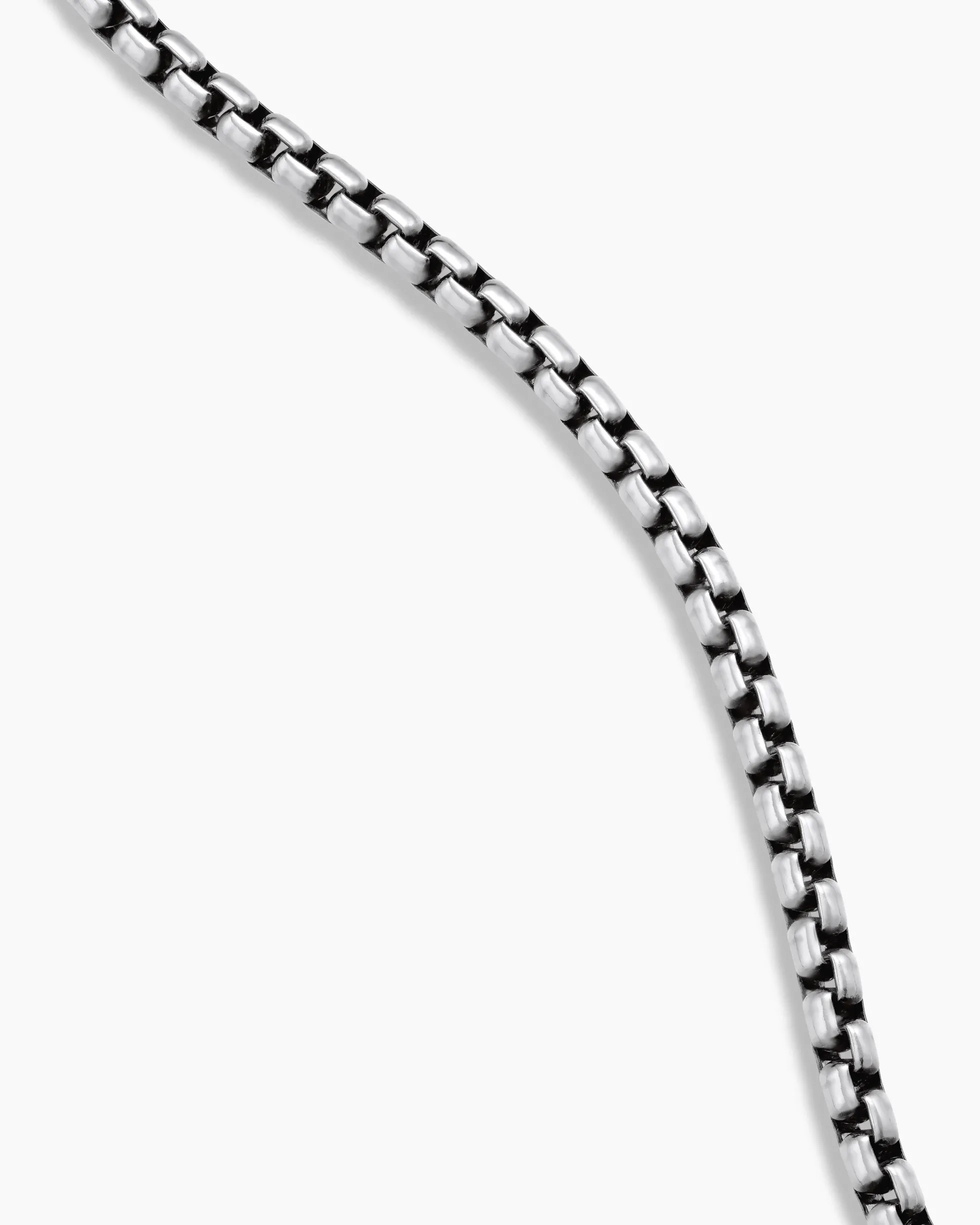 Box Chain Necklace Sterling Silver, 2.7mm