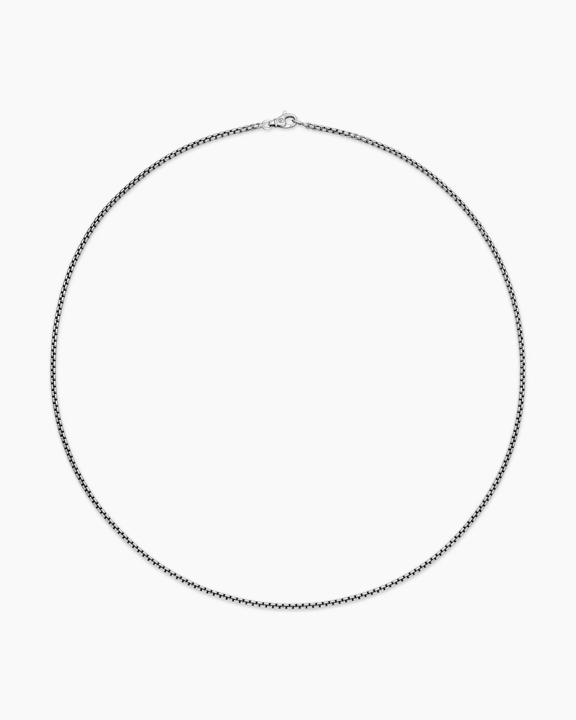 Box Chain Necklace Sterling Silver, 2.7mm