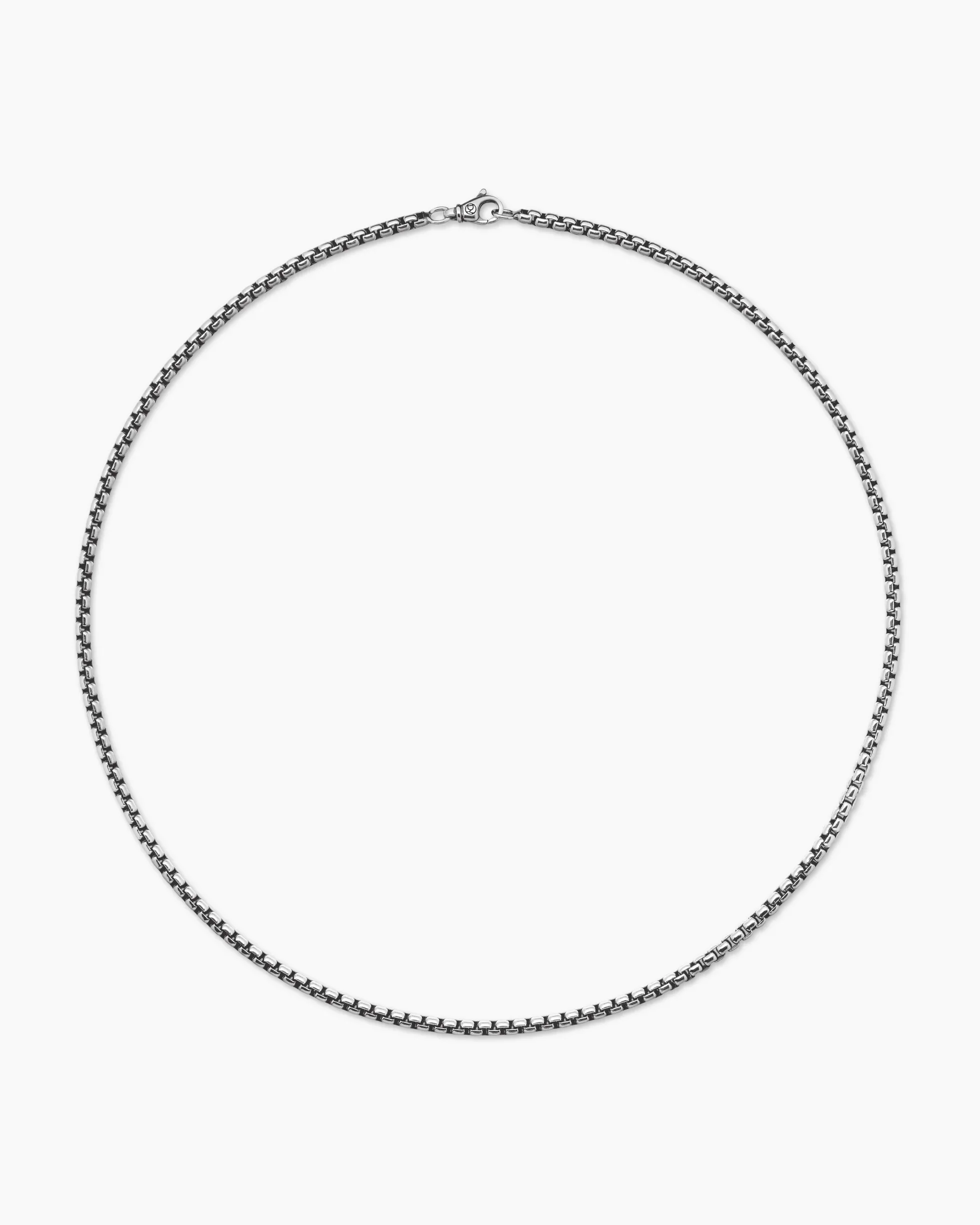 Box Chain Necklace Sterling Silver, 3.6mm
