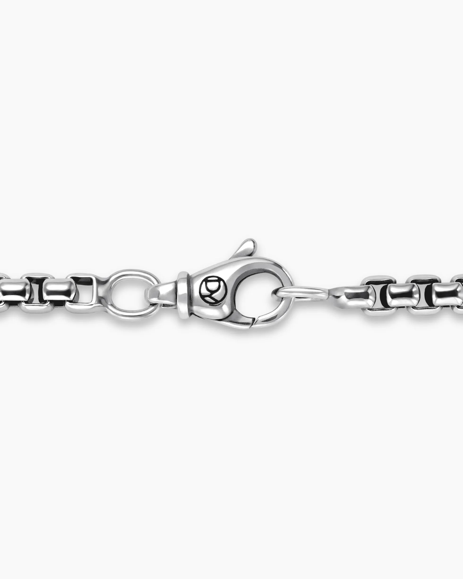 Box Chain Necklace Sterling Silver, 3.6mm