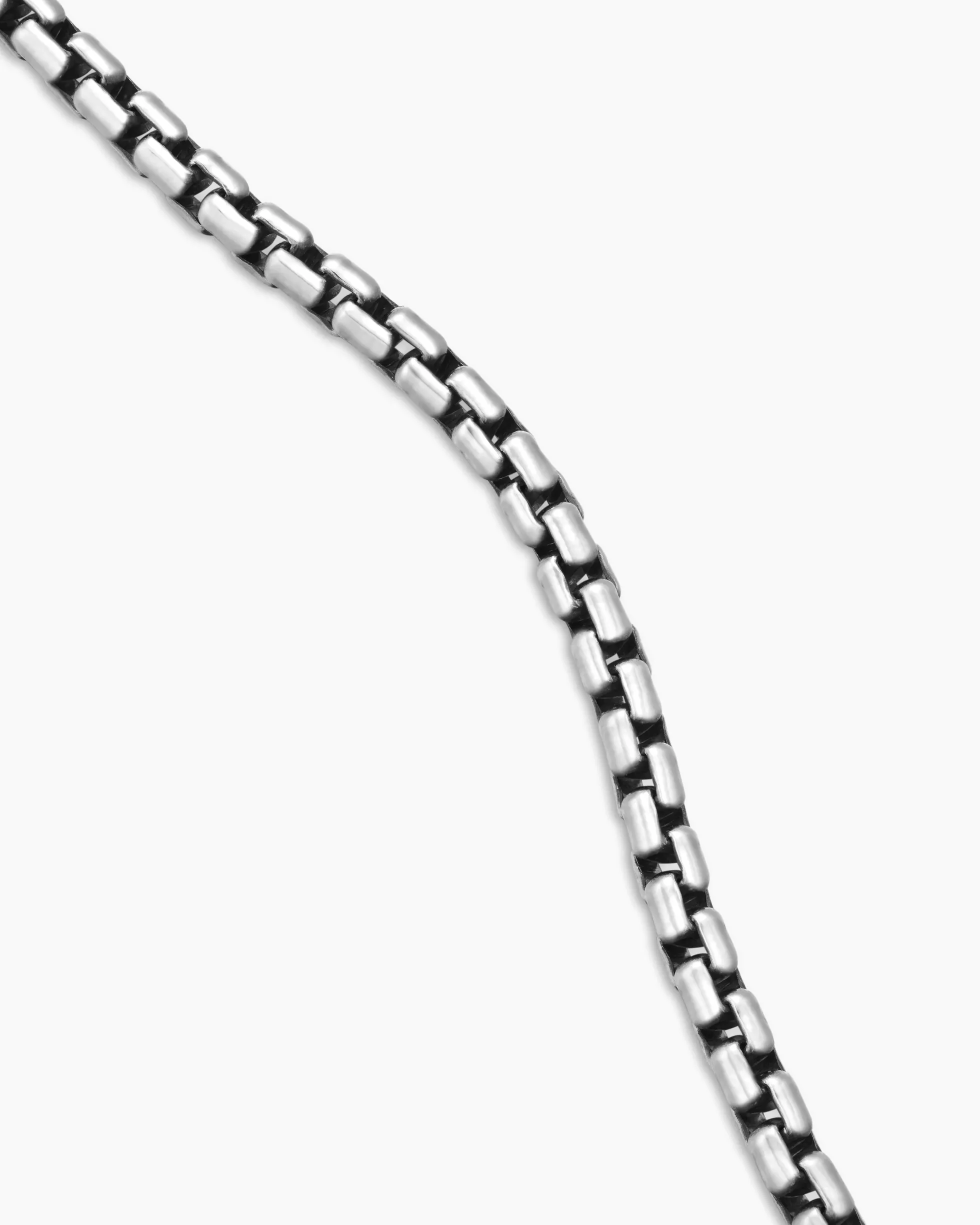 Box Chain Necklace Sterling Silver, 1.7mm