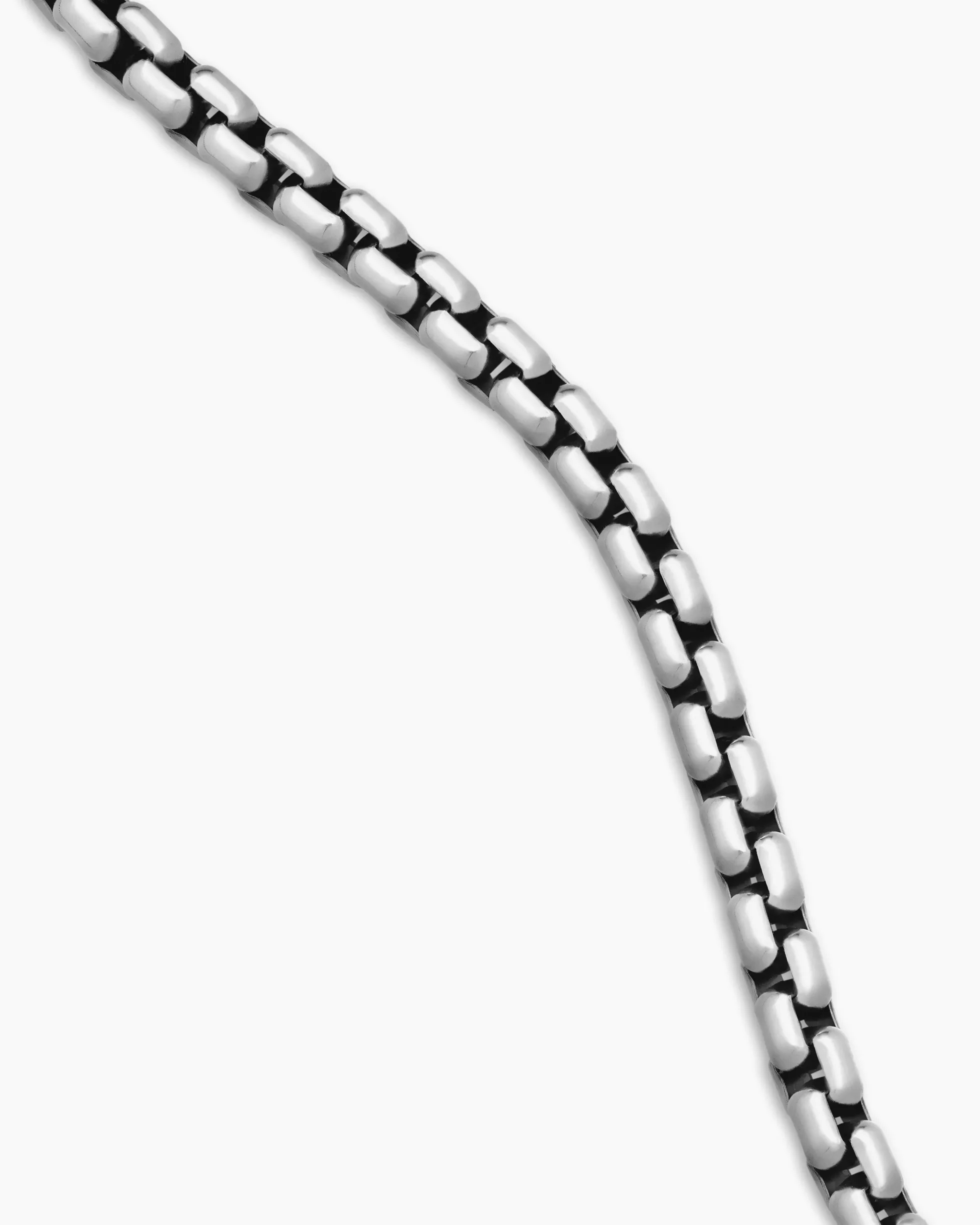 Box Chain Necklace Sterling Silver, 4.8mm