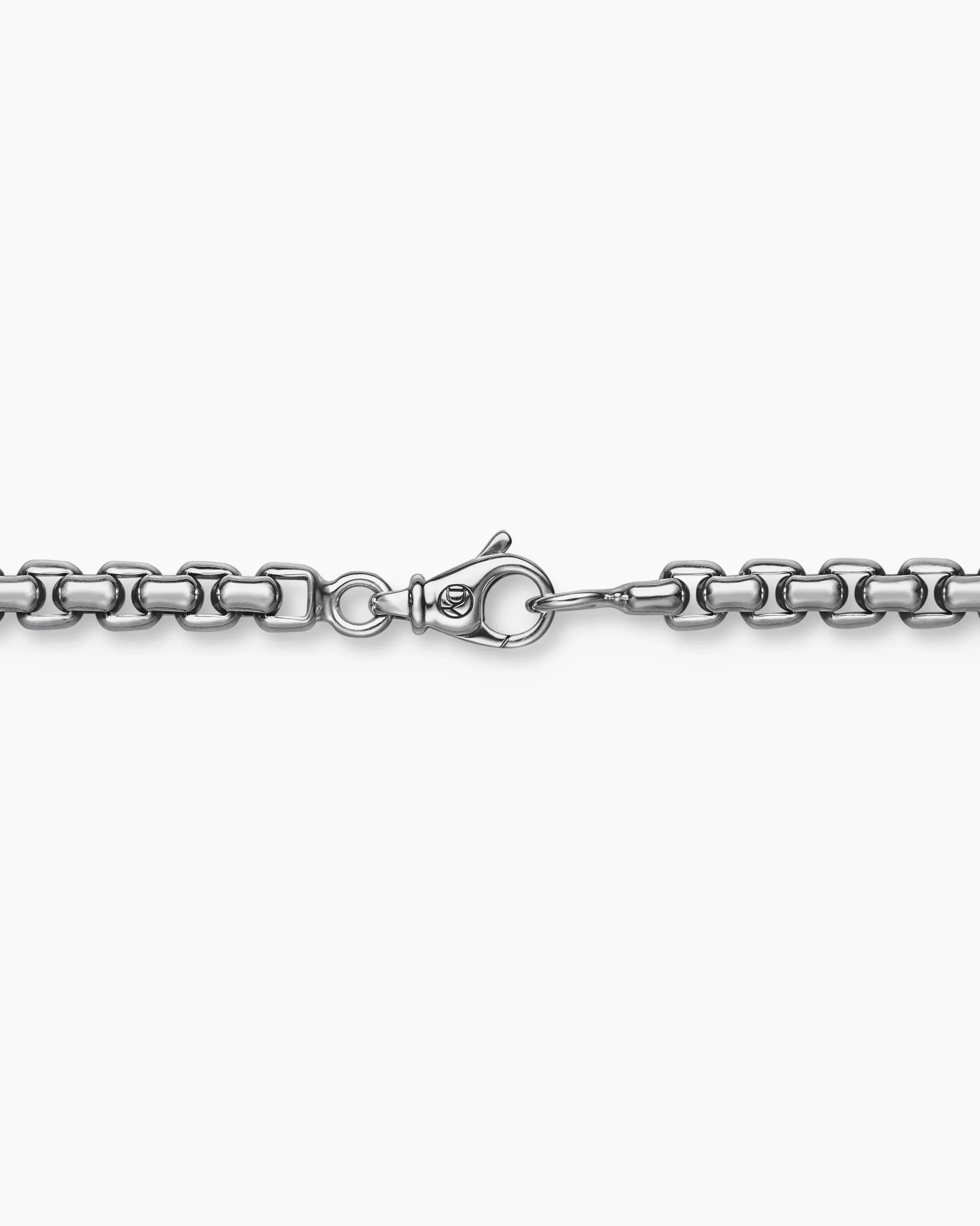 Box Chain Necklace Sterling Silver, 4.8mm