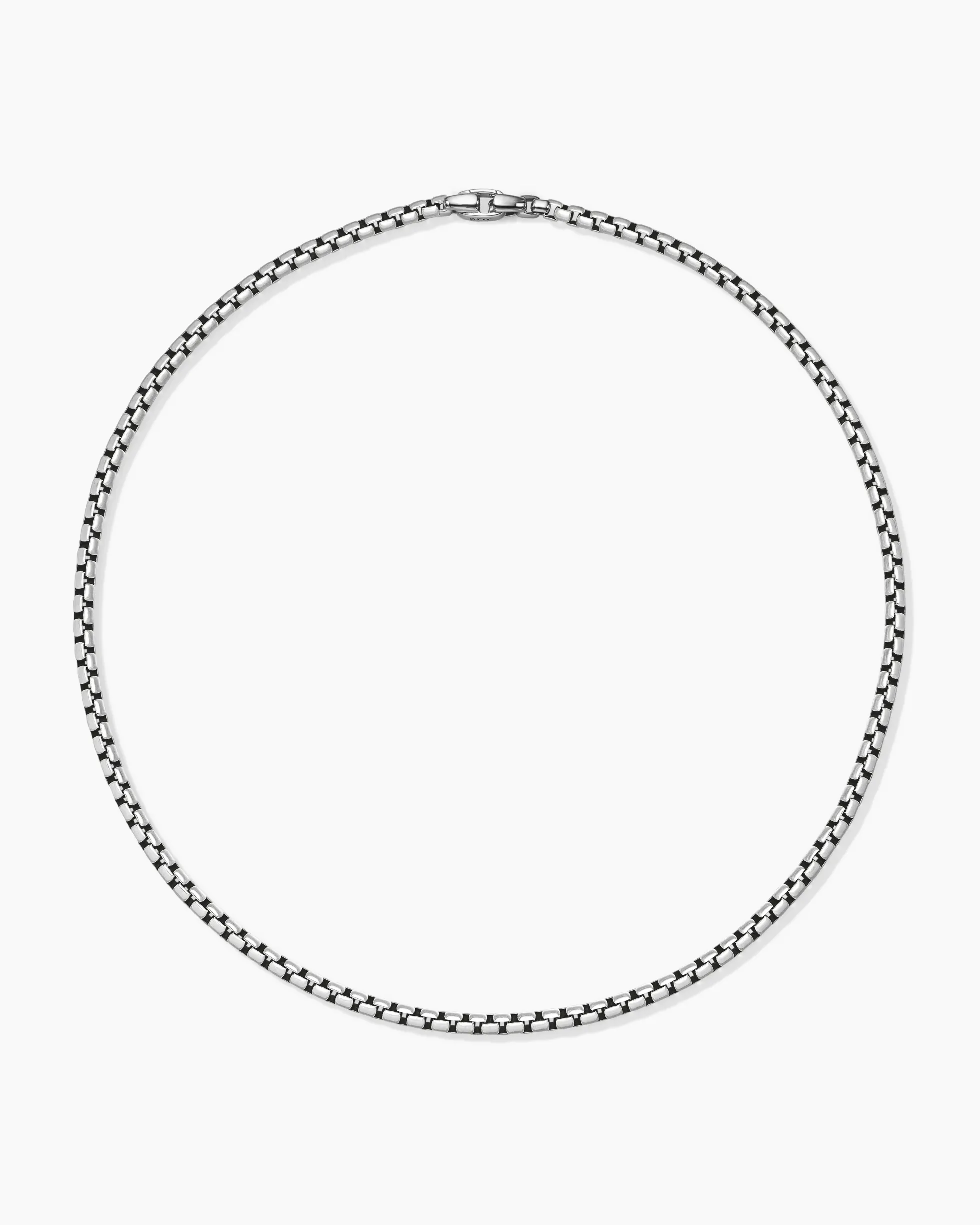 Box Chain Necklace Sterling Silver, 5.2mm