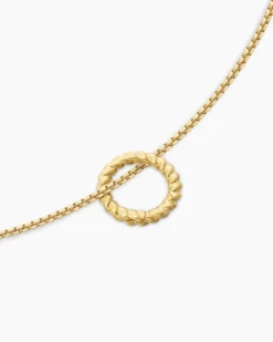 Cable Amulet Holder 18K Yellow Gold, 12.8mm