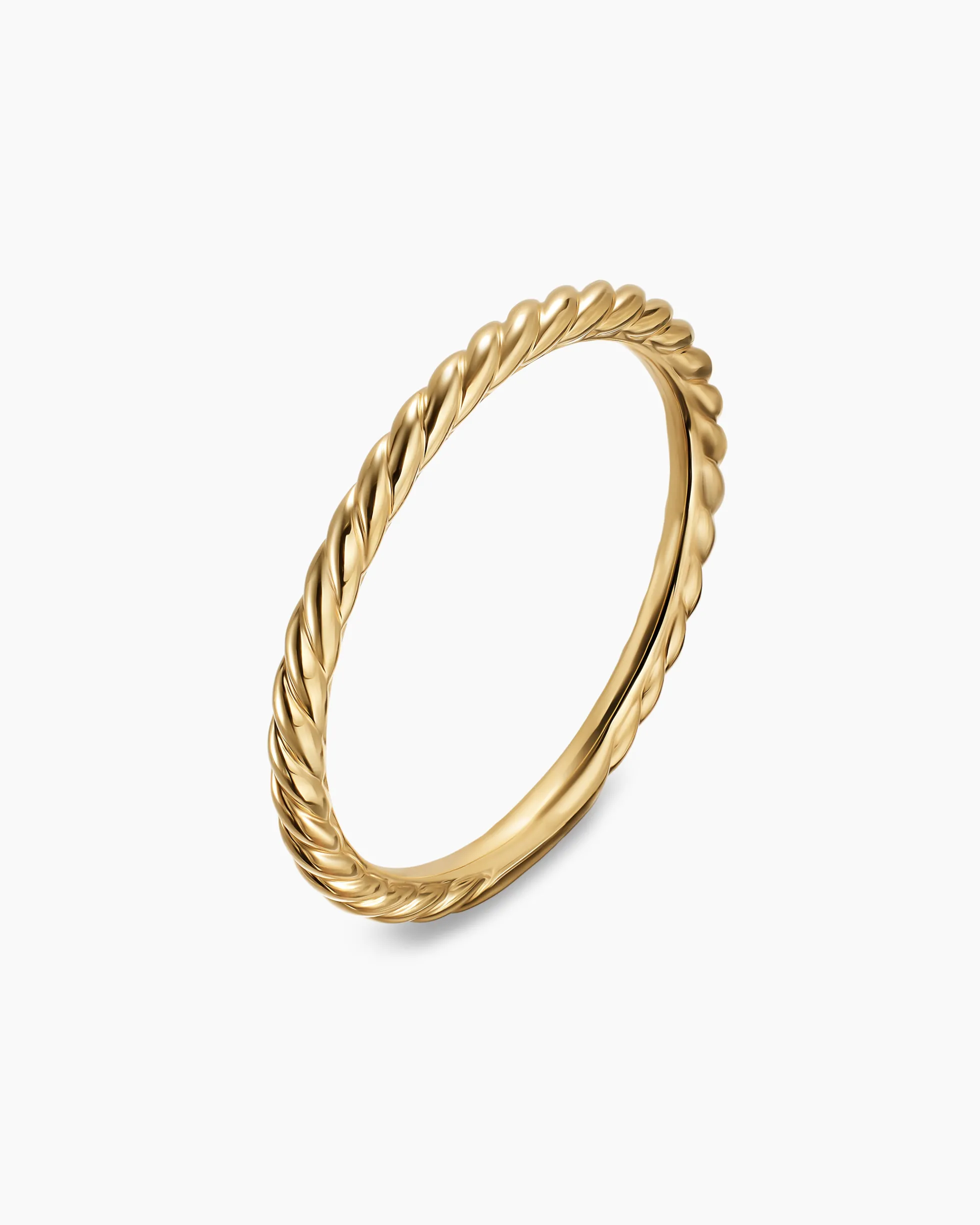 Cable Band Ring 18K Yellow Gold, 1.7mm