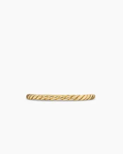 Cable Band Ring 18K Yellow Gold, 1.7mm