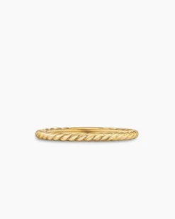 Cable Band Ring 18K Yellow Gold, 1.7mm
