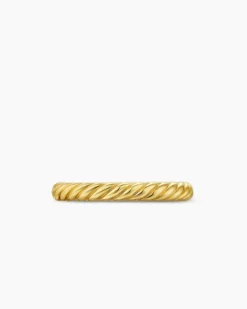 Cable Band Ring 18K Yellow Gold, 2.8mm