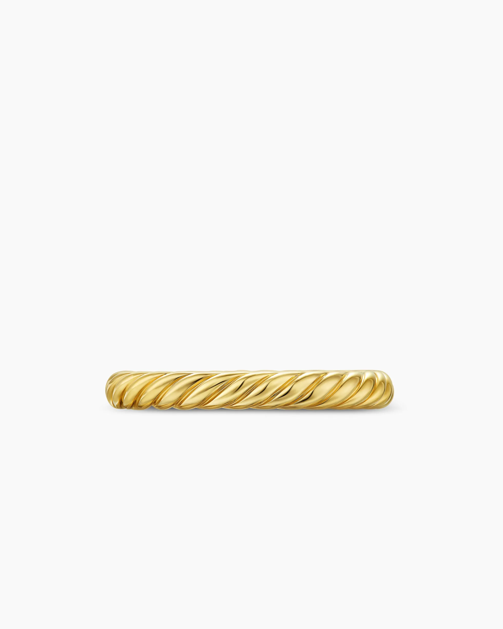Cable Band Ring 18K Yellow Gold, 2.8mm