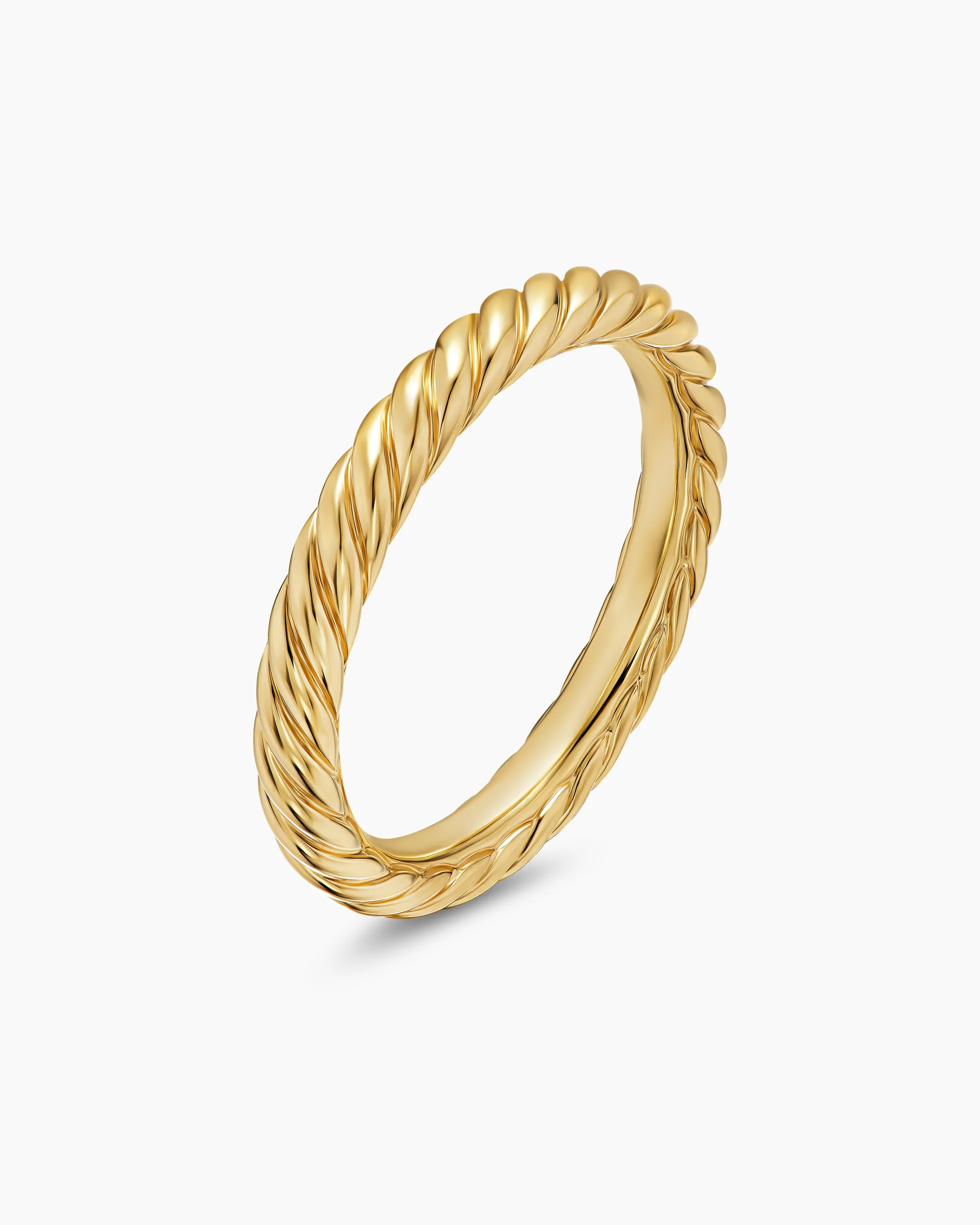 Cable Band Ring 18K Yellow Gold, 2.8mm