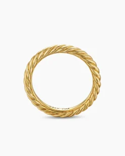 Cable Band Ring 18K Yellow Gold, 2.8mm