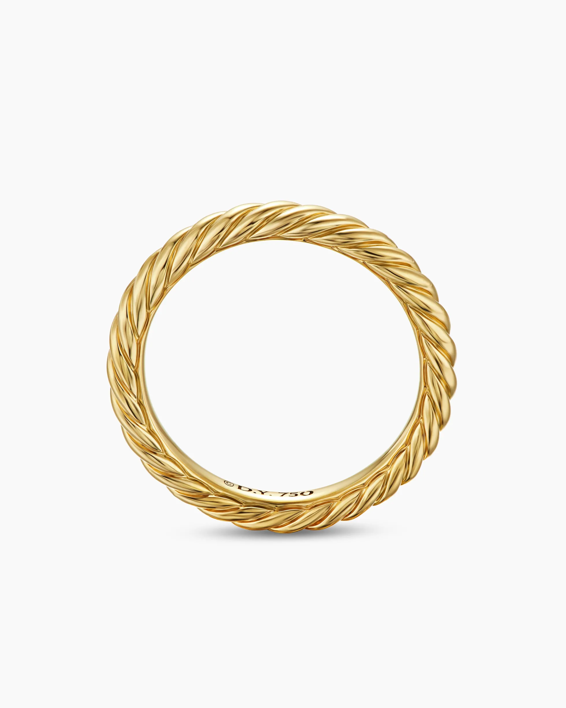 Cable Band Ring 18K Yellow Gold, 2.8mm