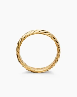Cable Band Ring 18K Yellow Gold, 5mm