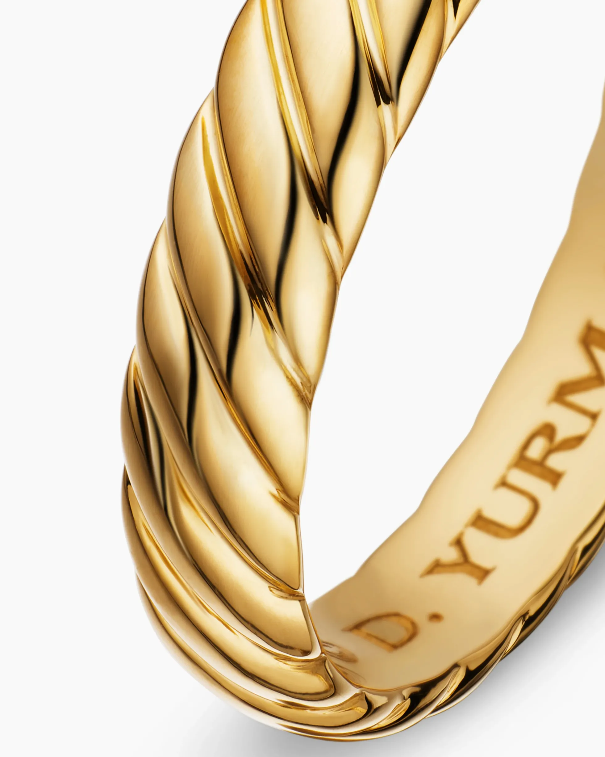 Cable Band Ring 18K Yellow Gold, 5mm
